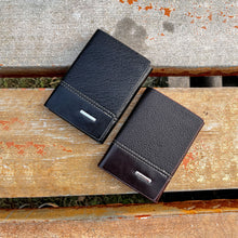 Men's Short Vertical PU Leather Wallet New Mini Three-fold Design with Card Holder